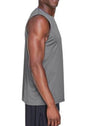 GRAPHITE SLEEVELESS PERFORMANCE MUSCLE T-SHIRT