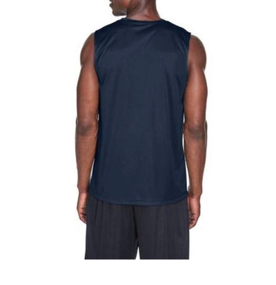 DARK NAVY SLEEVELESS PERFORMANCE MUSCLE T-SHIRT