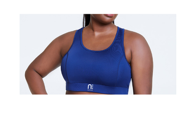 BLUE PLUS SIZE FITNESS SPORTS BRA